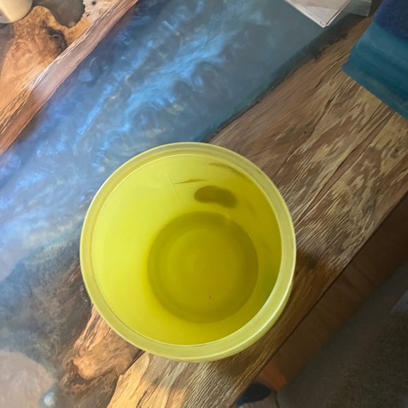 Mid Century “Bartlett Collin’s” yellow glass hand painted  cookie jar - Picture 7 of 7